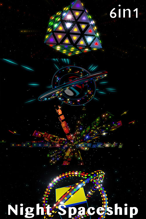 Night Spaceship (6in1)