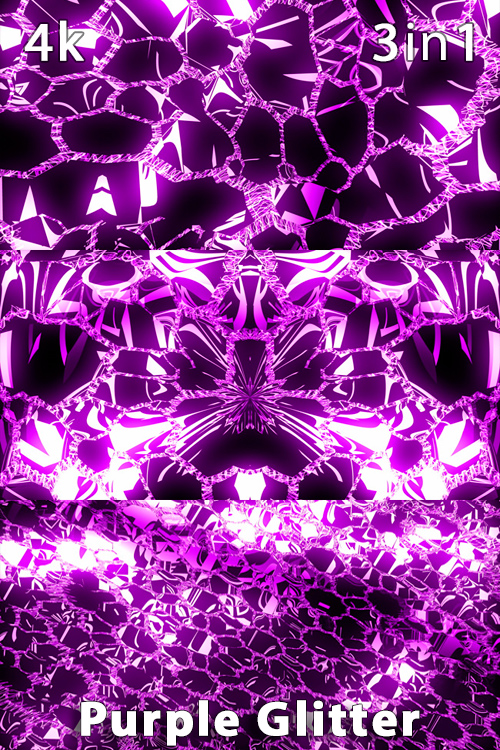 Purple Glitter 4K (3in1)