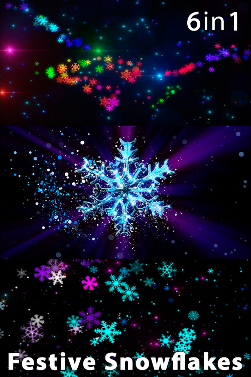 Festive Snowflakes (6in1)