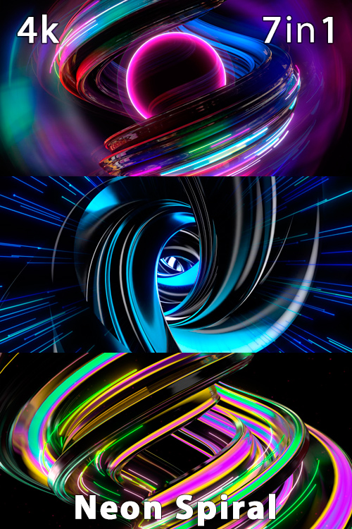 Neon Spiral 4K (7in1)