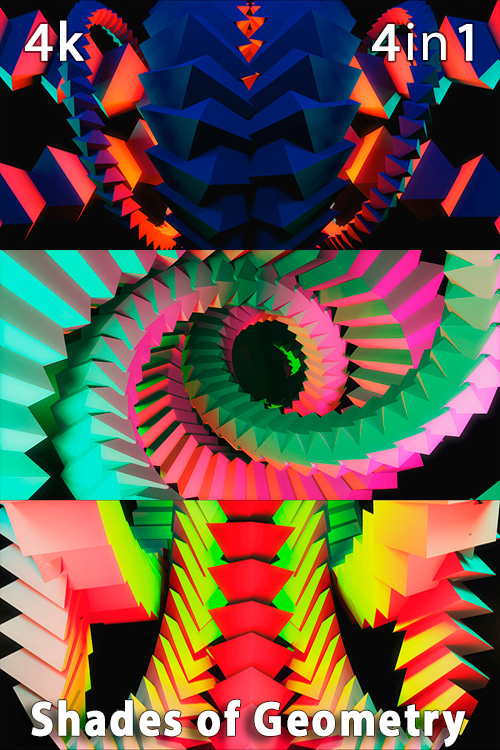 Shades of Geometry 4K (4in1)
