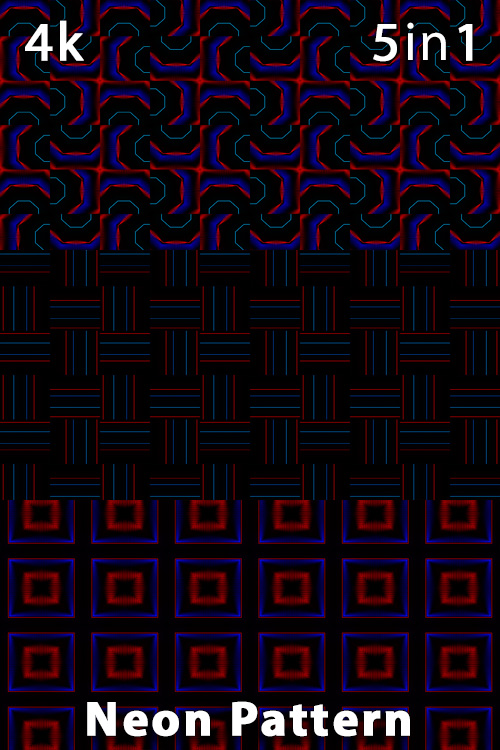 Neon Pattern 4K (5in1)