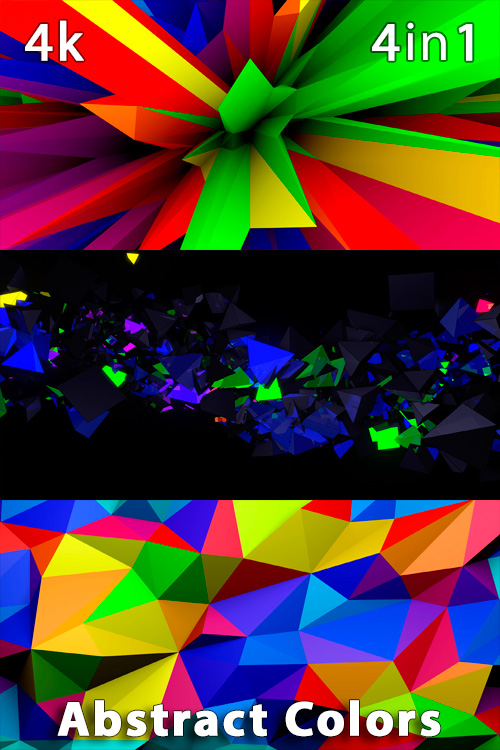 Abstract Colors 4K (4in1)