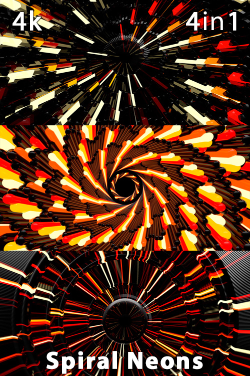 Spiral Neons 4K (4in1)