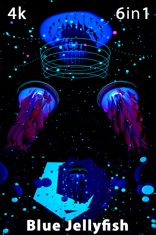 Blue Jellyfish 4K (6in1)