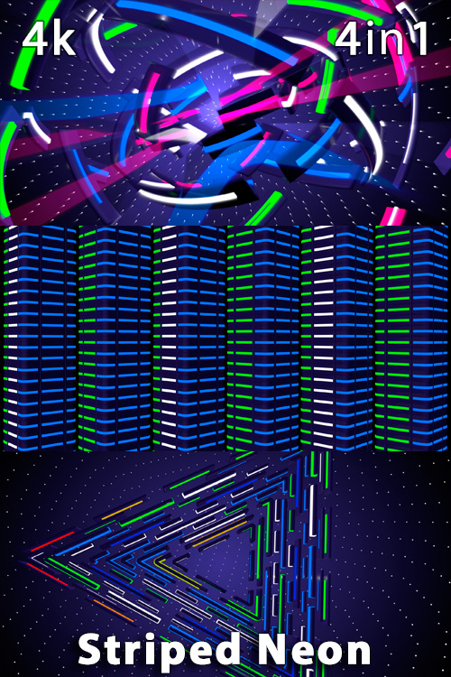 Striped Neon 4K (4in1)